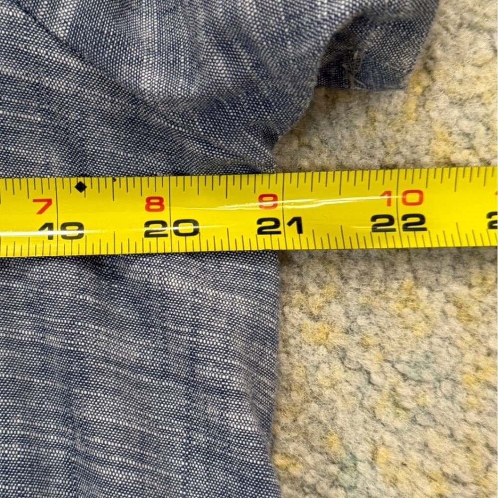 Nooworks Cotton Twill Shift Dress Short Puff Sleeve XL Stretch Made in USA - Picture 8 of 10